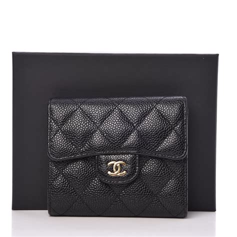 chanel small caviar wallet|CHANEL Shiny Caviar Quilted Flap Charm Small Wallet On.